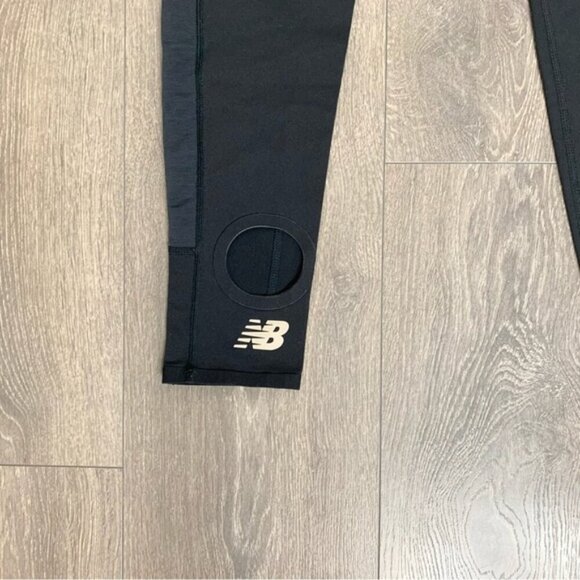 New Balance Stirrup Leggings High rise waist Pants Tights Black Size Small - Picture 12 of 15